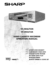 Sharp vc mh 67 Owner's manual