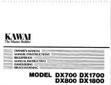 Kawai DX1700 Owner's manual