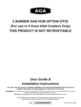 AGA 2 Burner Gas Hob User guide