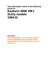 AGA Rayburn 499K Mk1 User guide