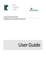 Radiant Communications VL4500 SRT Encoder User manual