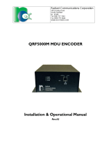 Radiant Communications QRF-5000-Modular(mini) Rev A2 User manual