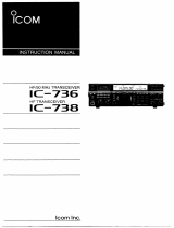 ICOM IC-736 738 Owner's manual