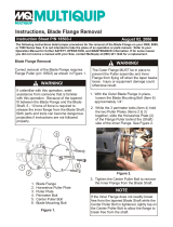 MQ Multiquip 3000-6000-7000-blade-flange-removal-p/n-18503-1 Operating instructions