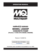 MQ Multiquip LS-600P Operating instructions