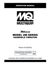 MQ Multiquip UM-Series Operating instructions