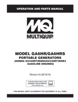 MQ Multiquip GA6HR-GA6HRS Operating instructions
