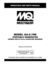 MQ Multiquip GA97HE Operating instructions