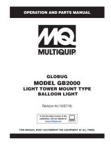 MQ Multiquip GB2000 Operating instructions