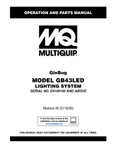 MQ Multiquip GB43LED-CSA Operating instructions