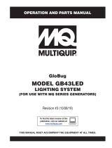 MQ Multiquip GB43LED Operating instructions
