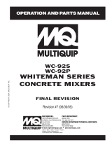 MQ Multiquip WC92-SERIES Operating instructions