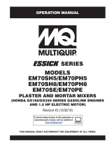 MQ Multiquip EM70-SERIES Operating instructions