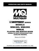 MQ Multiquip WM63-SERIES Operating instructions