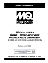 MQ Multiquip MVC64VH-VHW Operating instructions