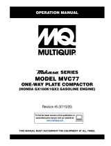 MQ Multiquip MVC77 Operating instructions