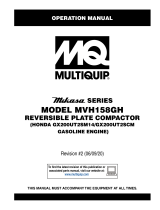 MQ Multiquip MVH158GH Operating instructions