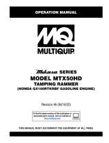 MQ Multiquip MTX50HD Operating instructions