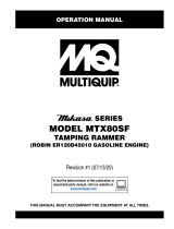 MQ Multiquip MTX80SF Operating instructions