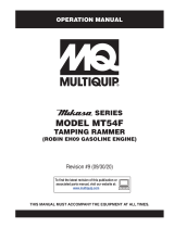 MQ Multiquip MT54F Operating instructions