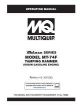 MQ Multiquip MT74F Operating instructions