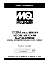 MQ Multiquip MT77HFR Operating instructions