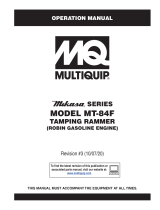 MQ Multiquip MT84F Operating instructions