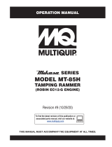 MQ Multiquip MT85H Operating instructions