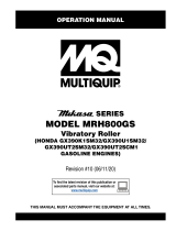 MQ Multiquip MRH800GS Operating instructions