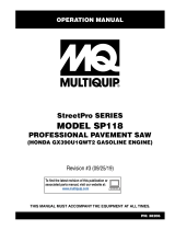 MQ Multiquip SP118 Operating instructions
