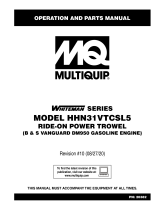 MQ Multiquip HHN31VTCSL5 Operating instructions