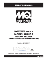 MQ Multiquip hhng5 Operating instructions