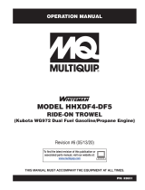 MQ Multiquip HHXDF5 Operating instructions