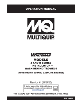 MQ Multiquip JB-SERIES Operating instructions