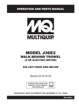 MQ Multiquip J36E2 Operating instructions