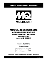 MQ Multiquip JS3630H55DE Operating instructions