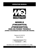 MQ Multiquip JTNS20-SW20 Operating instructions