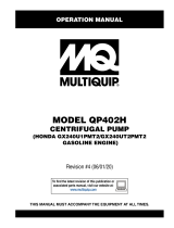 MQ Multiquip QP402H Operating instructions