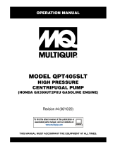 MQ Multiquip QPT405SLT Operating instructions