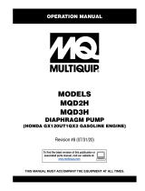 MQ Multiquip MQD2H-3H Operating instructions