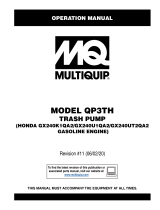 MQ Multiquip QP3TH Operating instructions