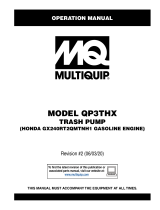 MQ Multiquip QP3THX Operating instructions