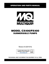 MQ Multiquip CX400-PX400 Operating instructions