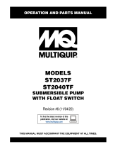 MQ Multiquip ST2037F-ST2040TF Operating instructions