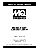 MQ Multiquip MQ-SS233 Operating instructions