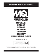 MQ Multiquip ST-2037-47-47B-38P-40T Installation guide
