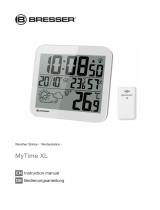 Bresser MyTime LCD Weather Wall Clock Owner's manual
