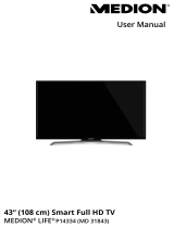 Medion Smart Full HD TV LIFE P14334 MD 31843 User manual