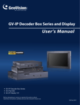 Geovision GV-IP Display 101 User manual