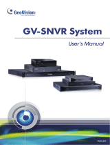 Geovision GV-SNVR0811 User manual
